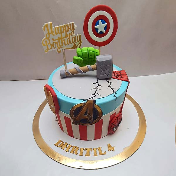 Avengers decorated cake