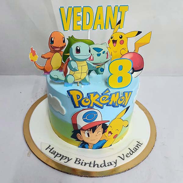 pokemon decorated cake