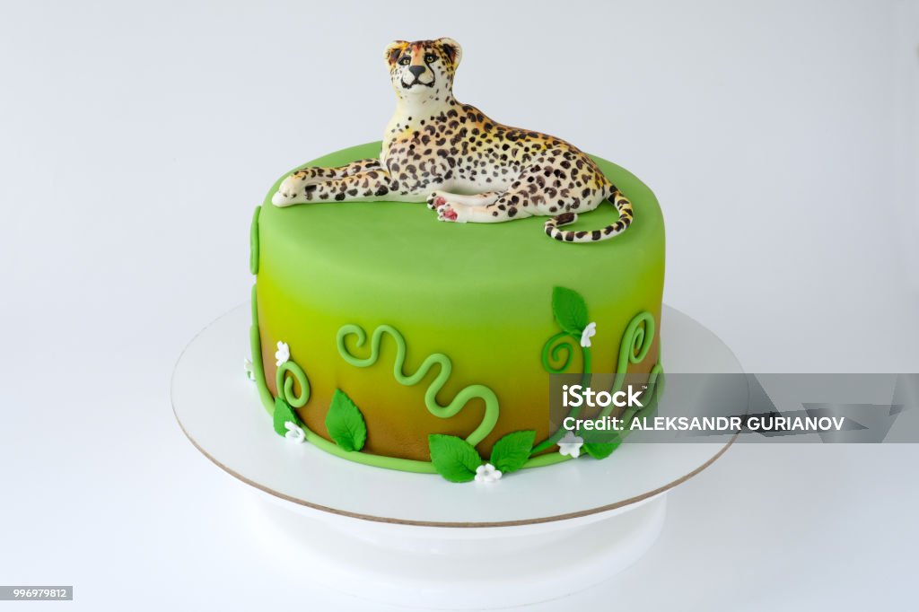 Jaguar Decorated Cake