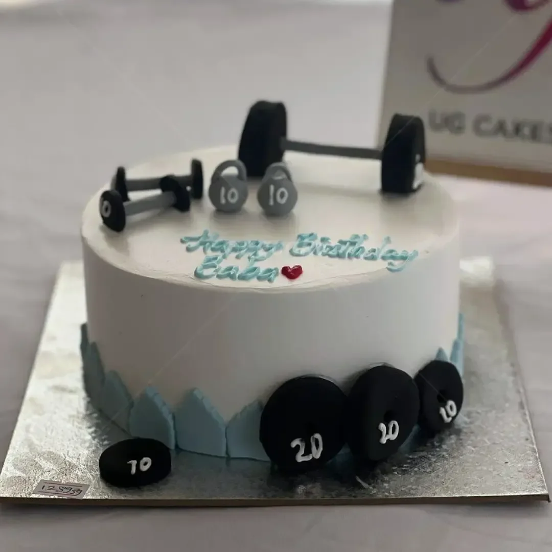 Fitness Decorated Cake