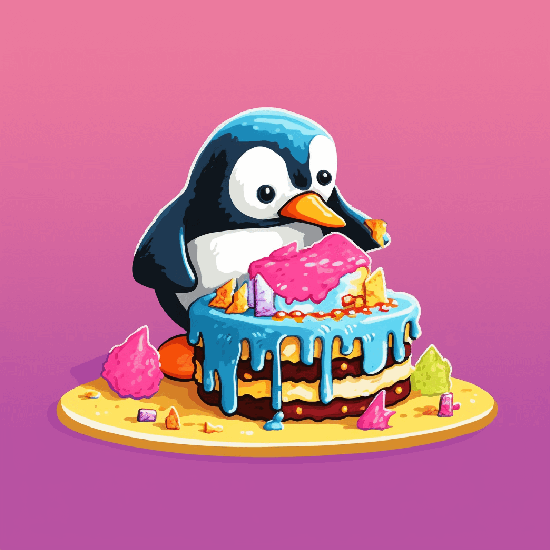 Linux Decorated Cake