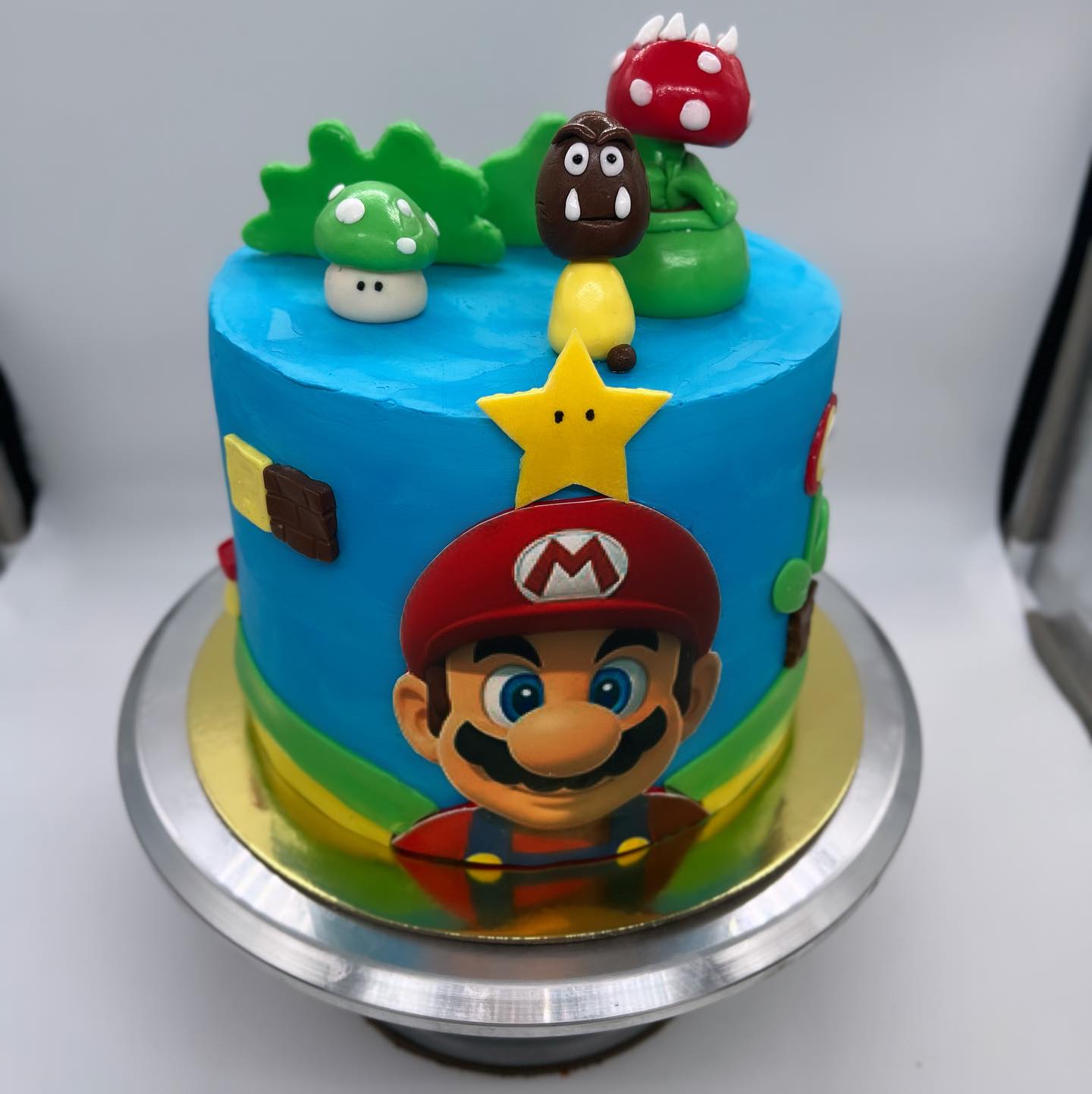 Mario Bros Decorated Cake