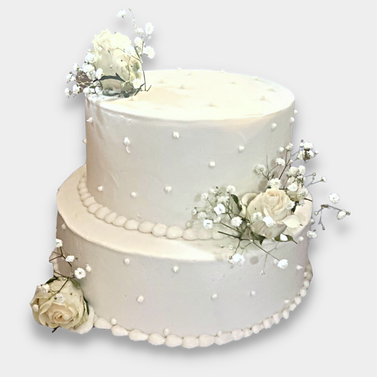 White Decorated Cake