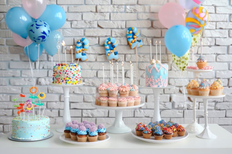 White Brick Decorated Cake