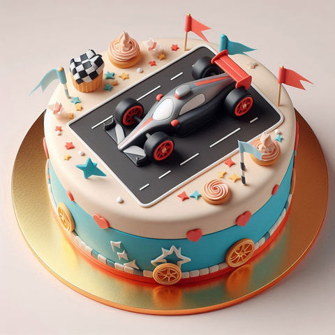 Need For Speed ​​Decorated Cake