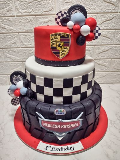 Ferrari decorated cake