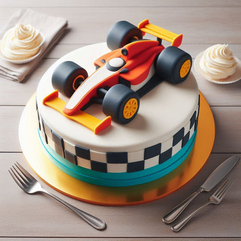 Need For Speed ​​Decorated Cake