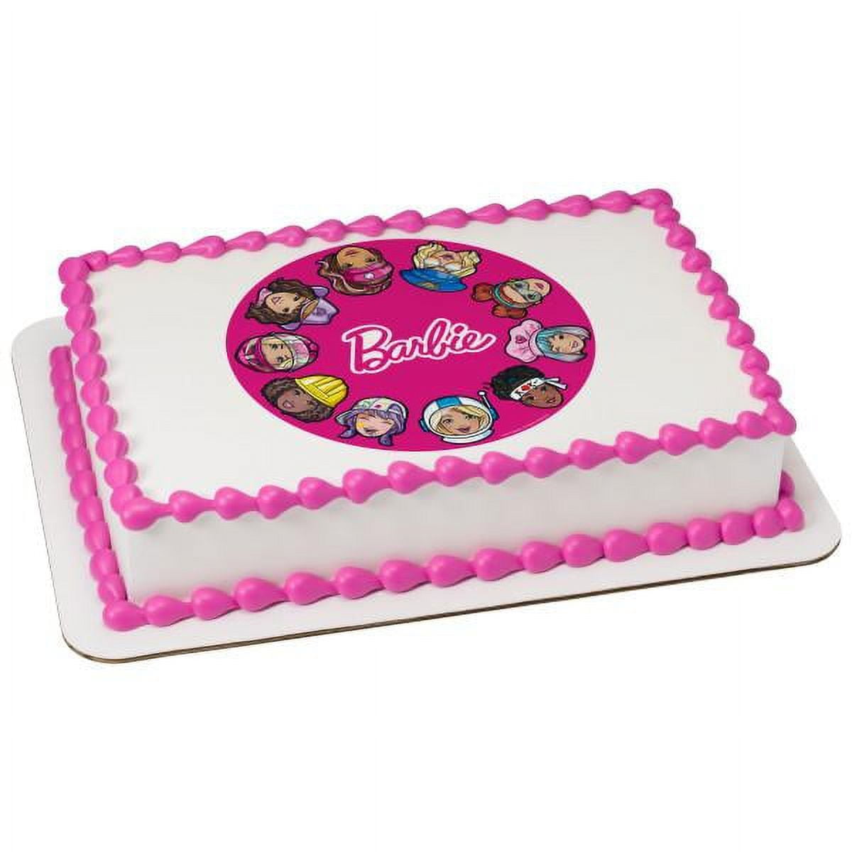 Barbie decorated cake