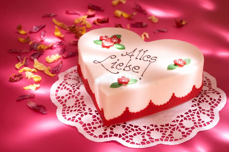 Cake Decorated Rain Of Love