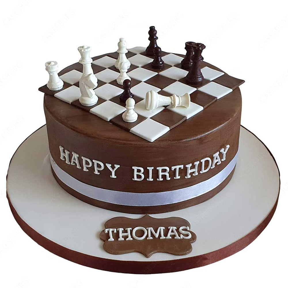 Chess Game Decorated Cake