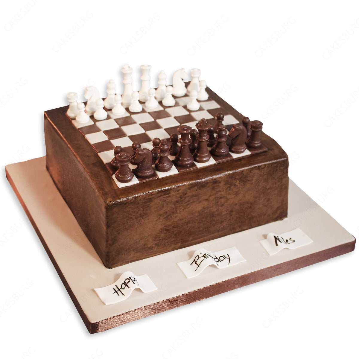 Chess Game Decorated Cake