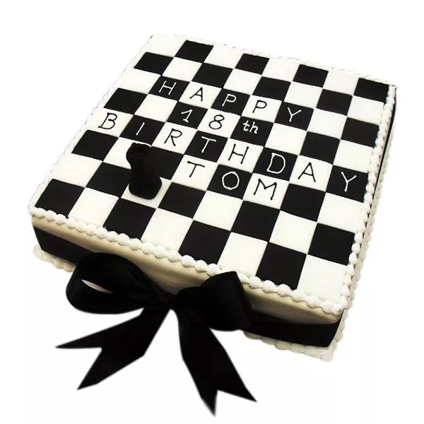 Chess Game Decorated Cake