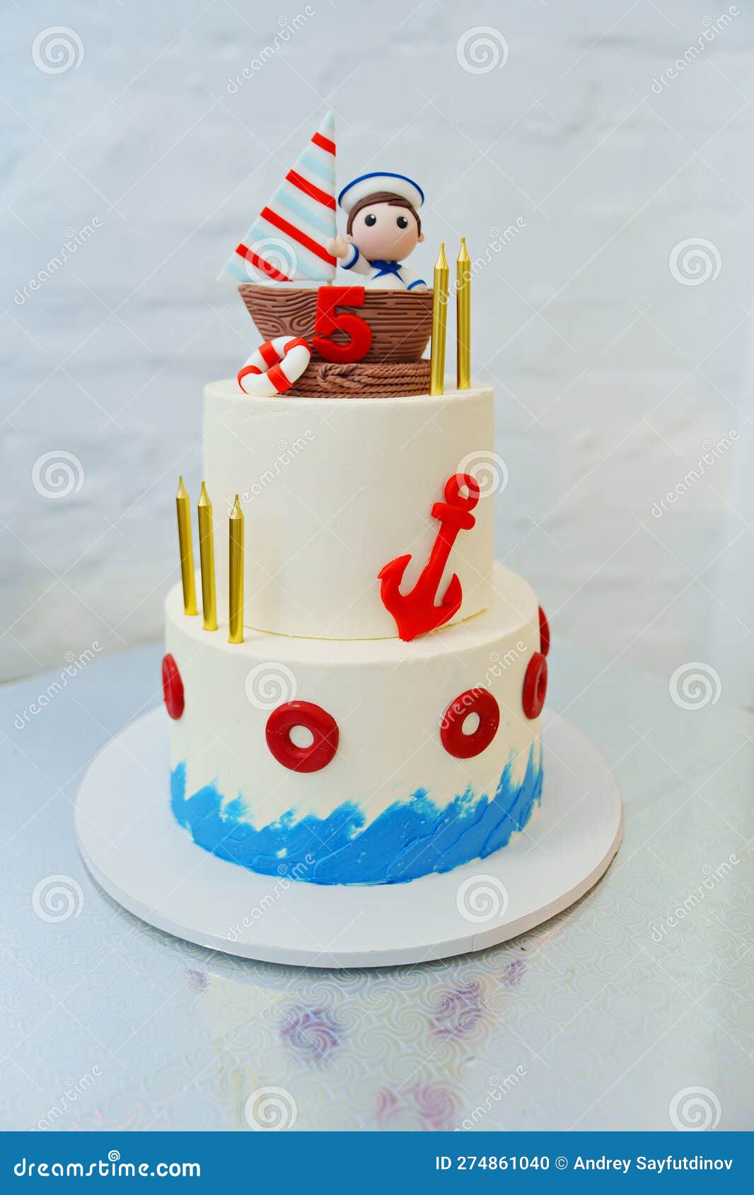 Sailor decorated cake