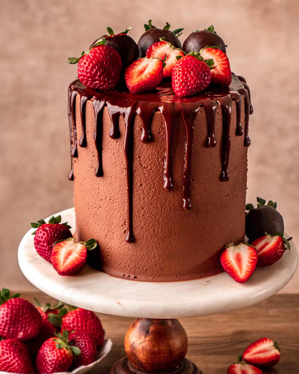 Decorated Chocolate Cake