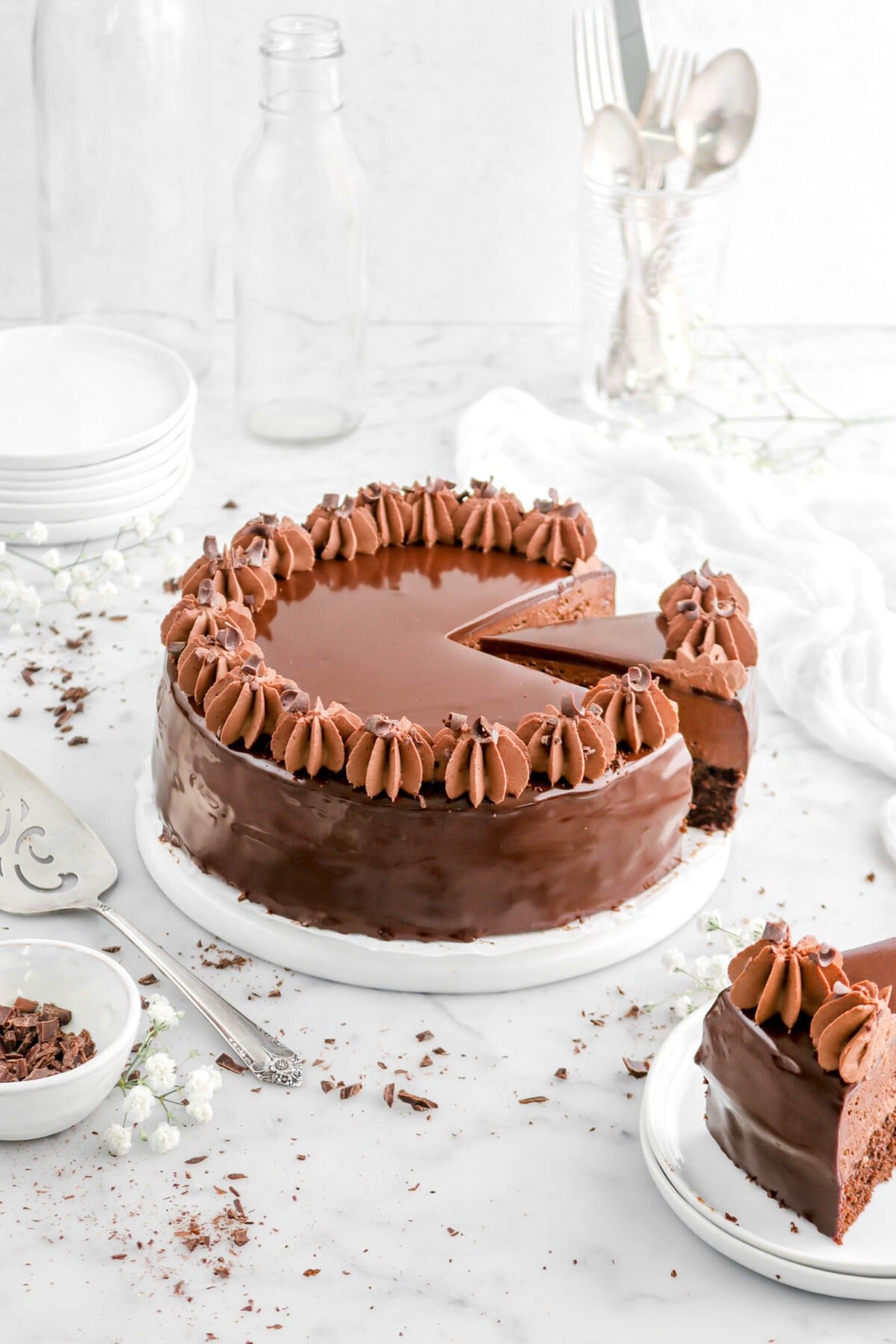 Decorated Chocolate Cake