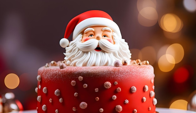 Santa Claus Decorated Cake