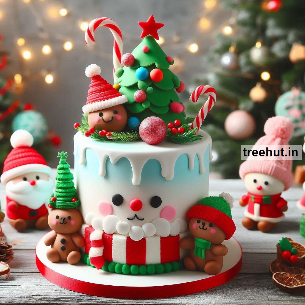 Decorated Christmas Cake