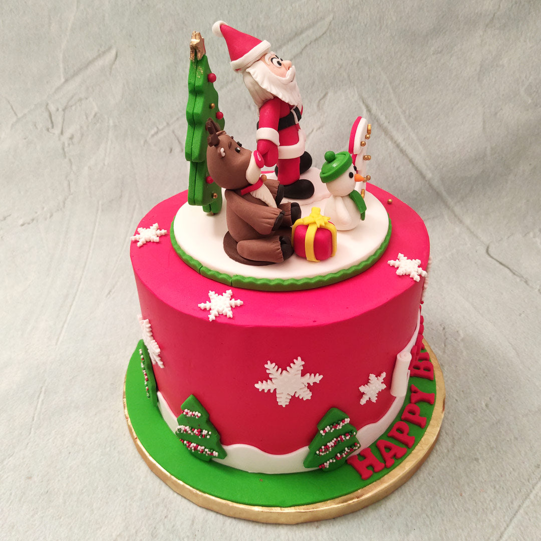 Santa Claus Decorated Cake