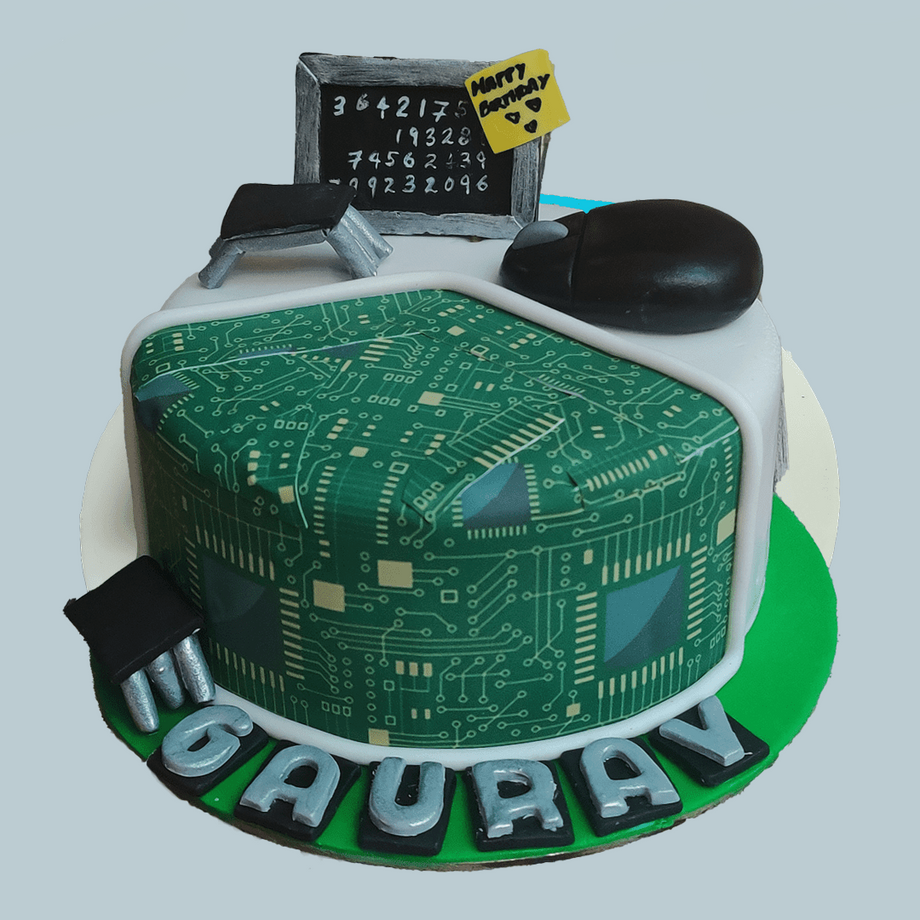 Electronic Decorated Cake