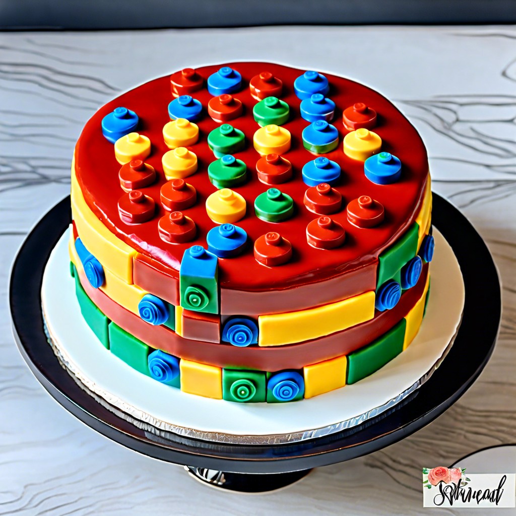 Decorated Brick Cake