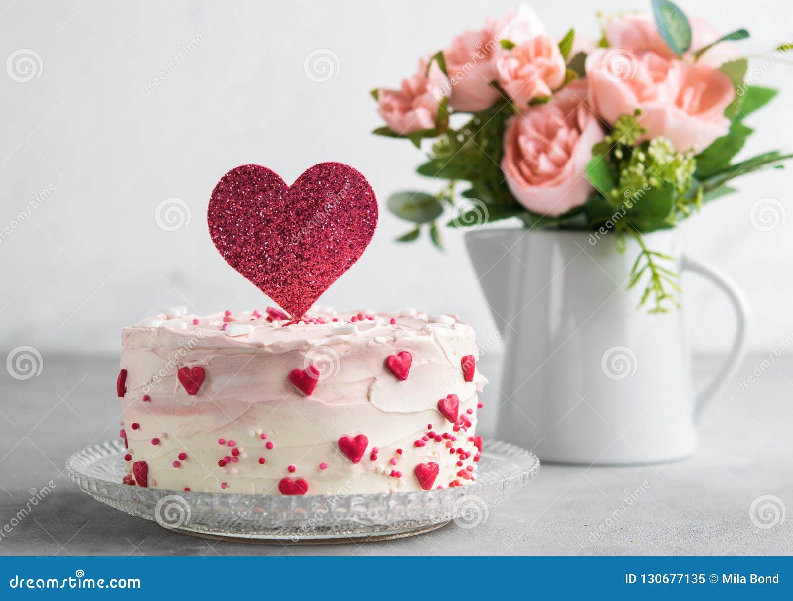 Romantic Decorated Cake