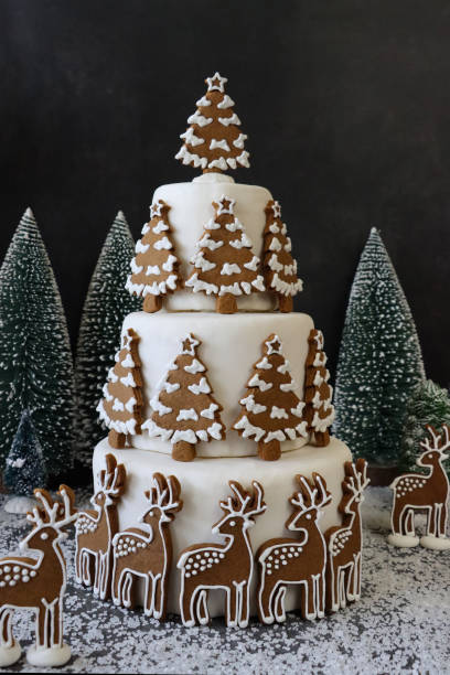 Christmas Tree Decorated Cake