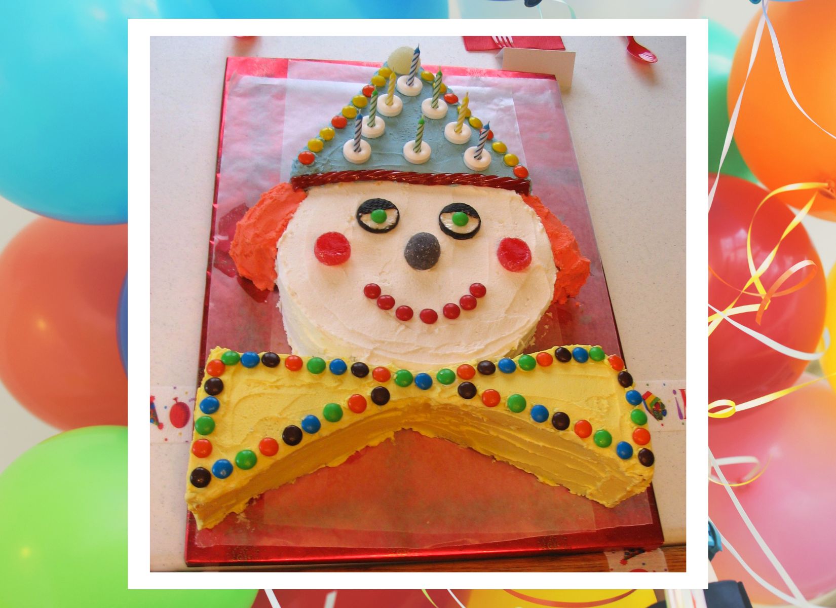 Clown Decorated Cake