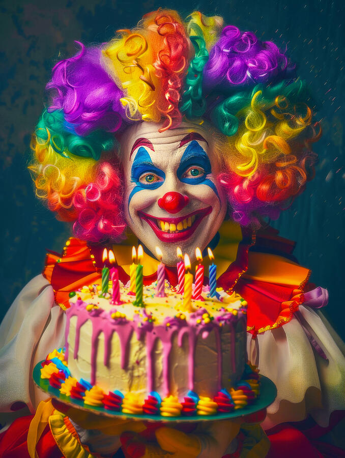 Clown Decorated Cake