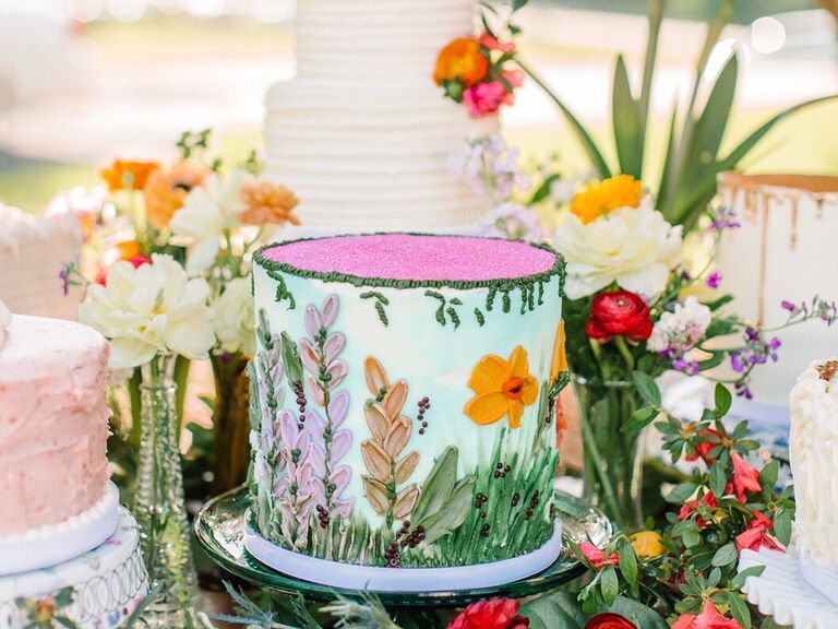 spring decorated cake