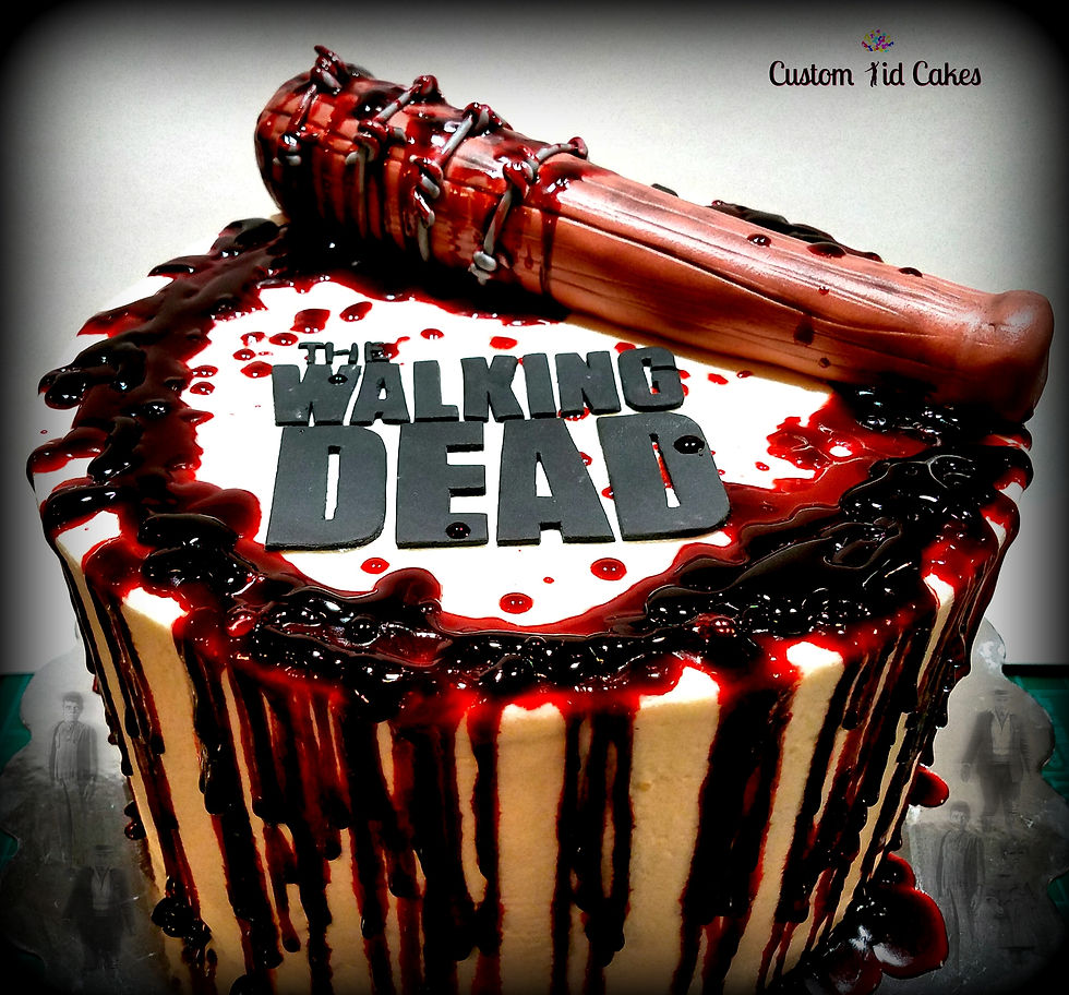 The Walking Dead Decorated Cake