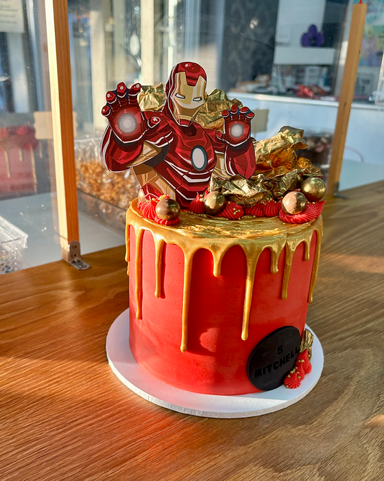 Iron Man Decorated Cake