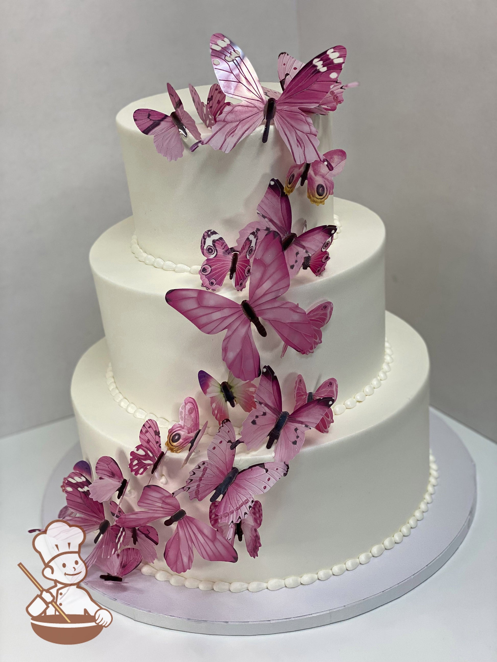 butterfly decorated cake