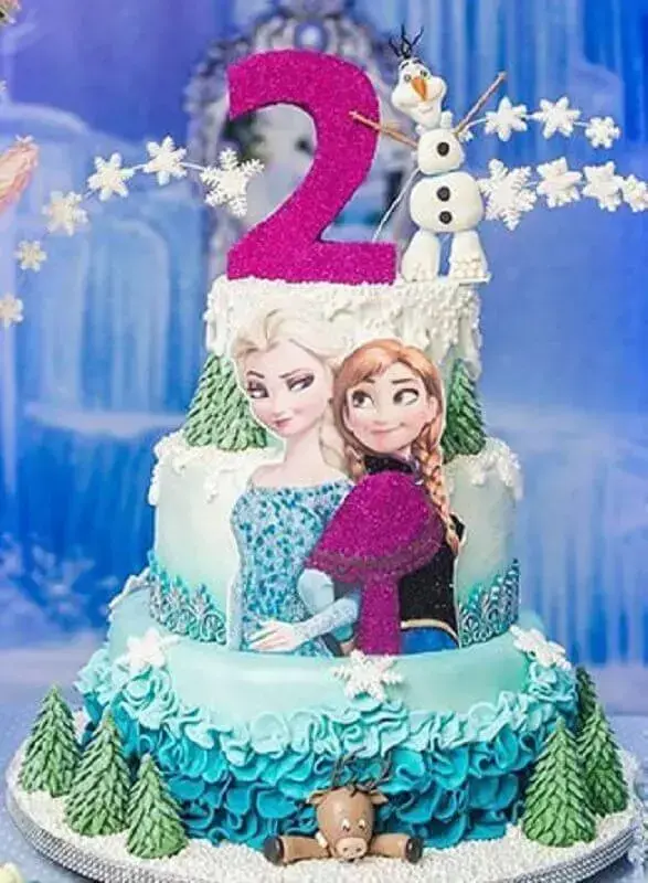 Bolo Decorado Frozen