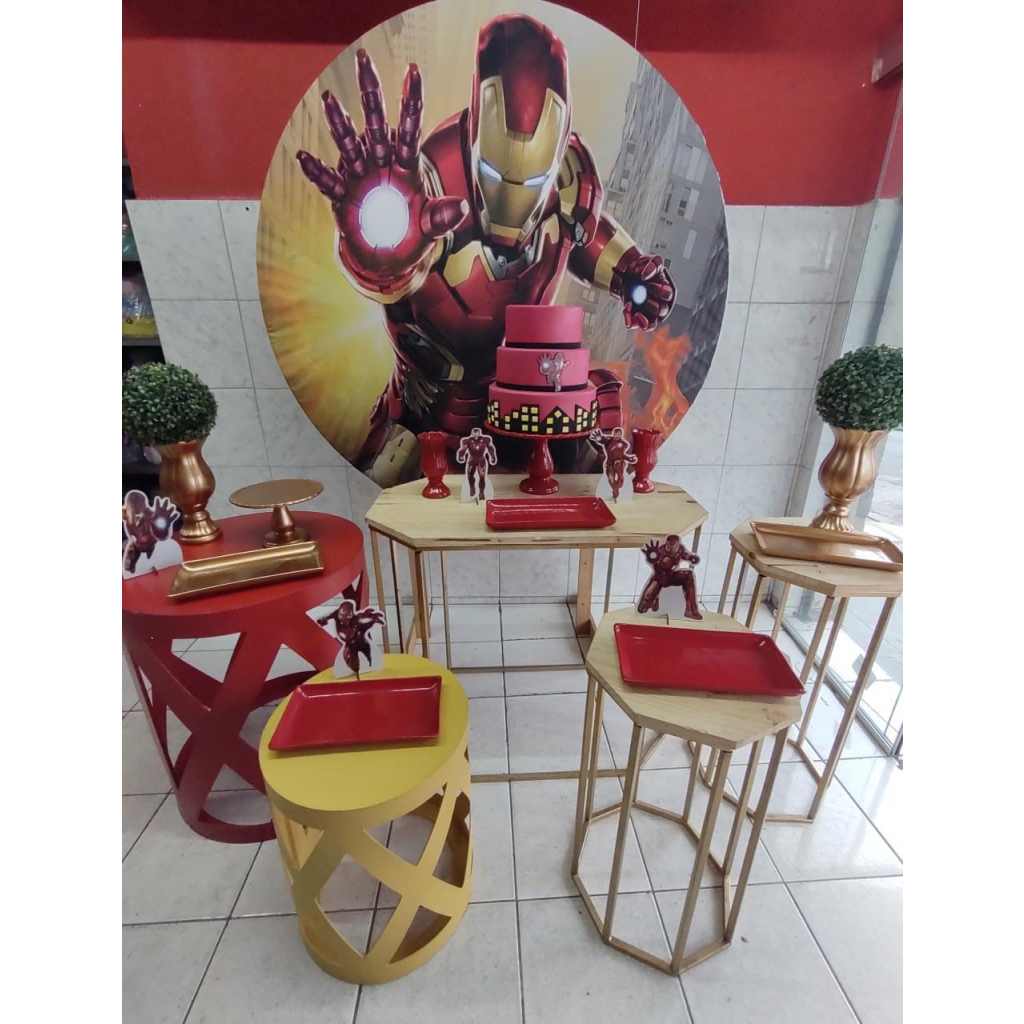 Bolo Decorado Homem De Ferro