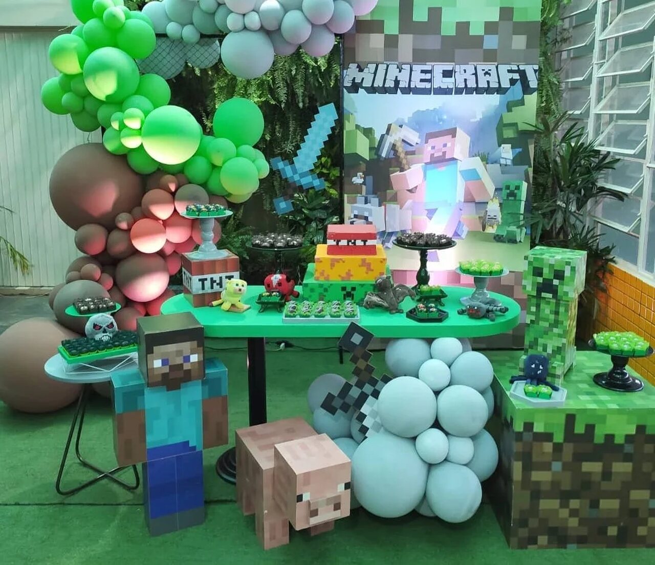 Bolo Decorado Minecraft