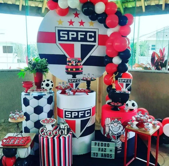 Bolo Decorado Sao Paulo Futebol