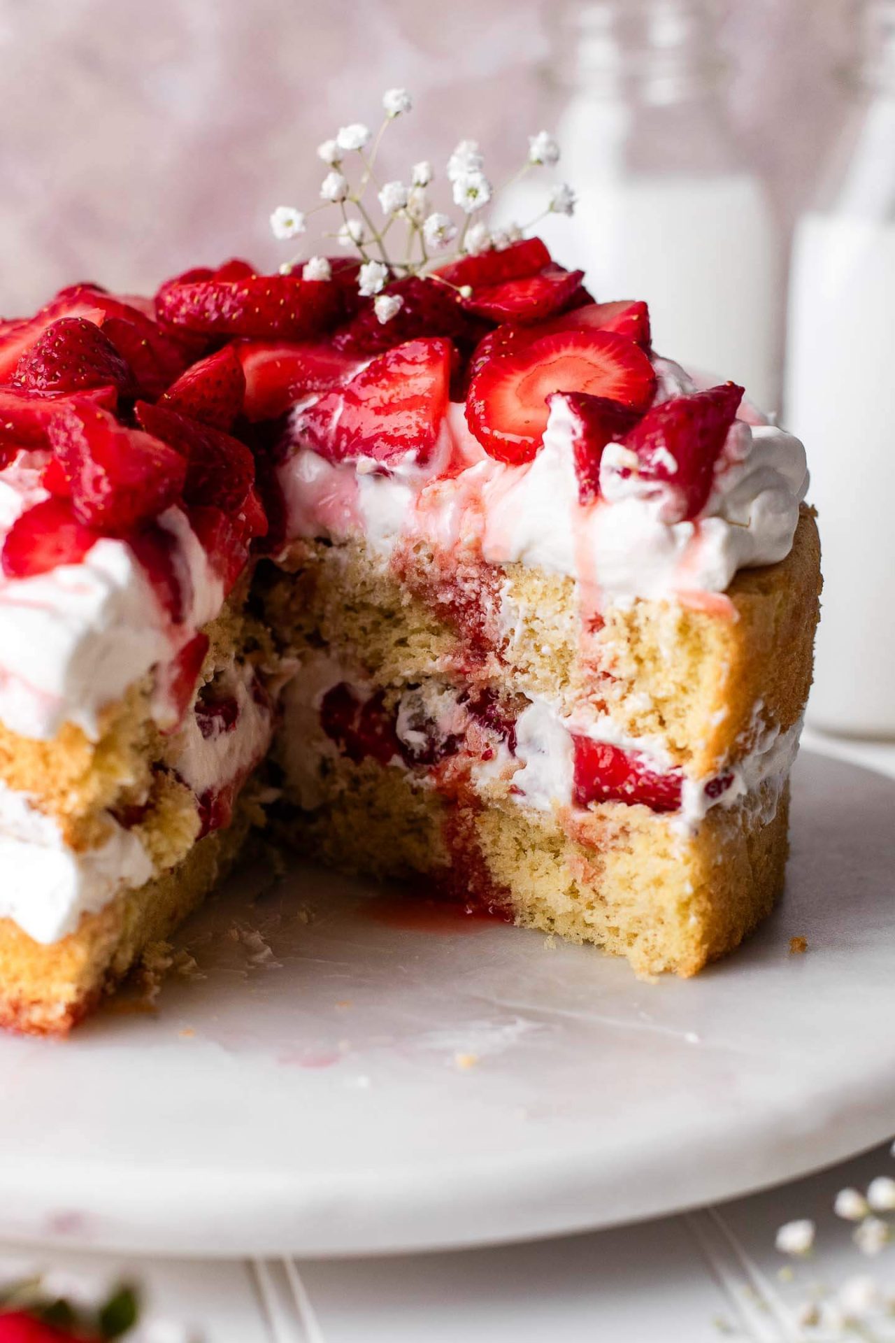 Strawberry Shortcake Decorated Cake