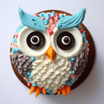 Owl Decorated Cake