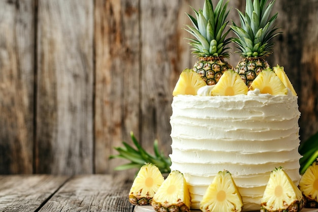 Decorated Pineapple Cake