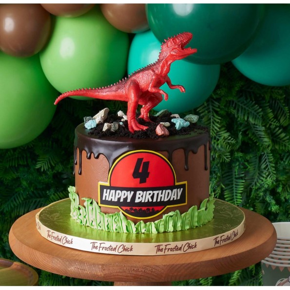 Jurassic Park Decorated Cake