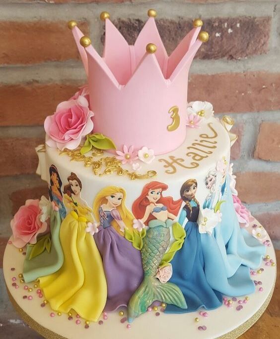 Disney Princess Decorated Cake