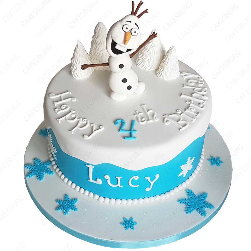 Olaf Decorated Cake