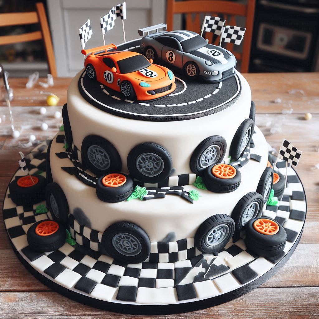 Decorated Car Cake