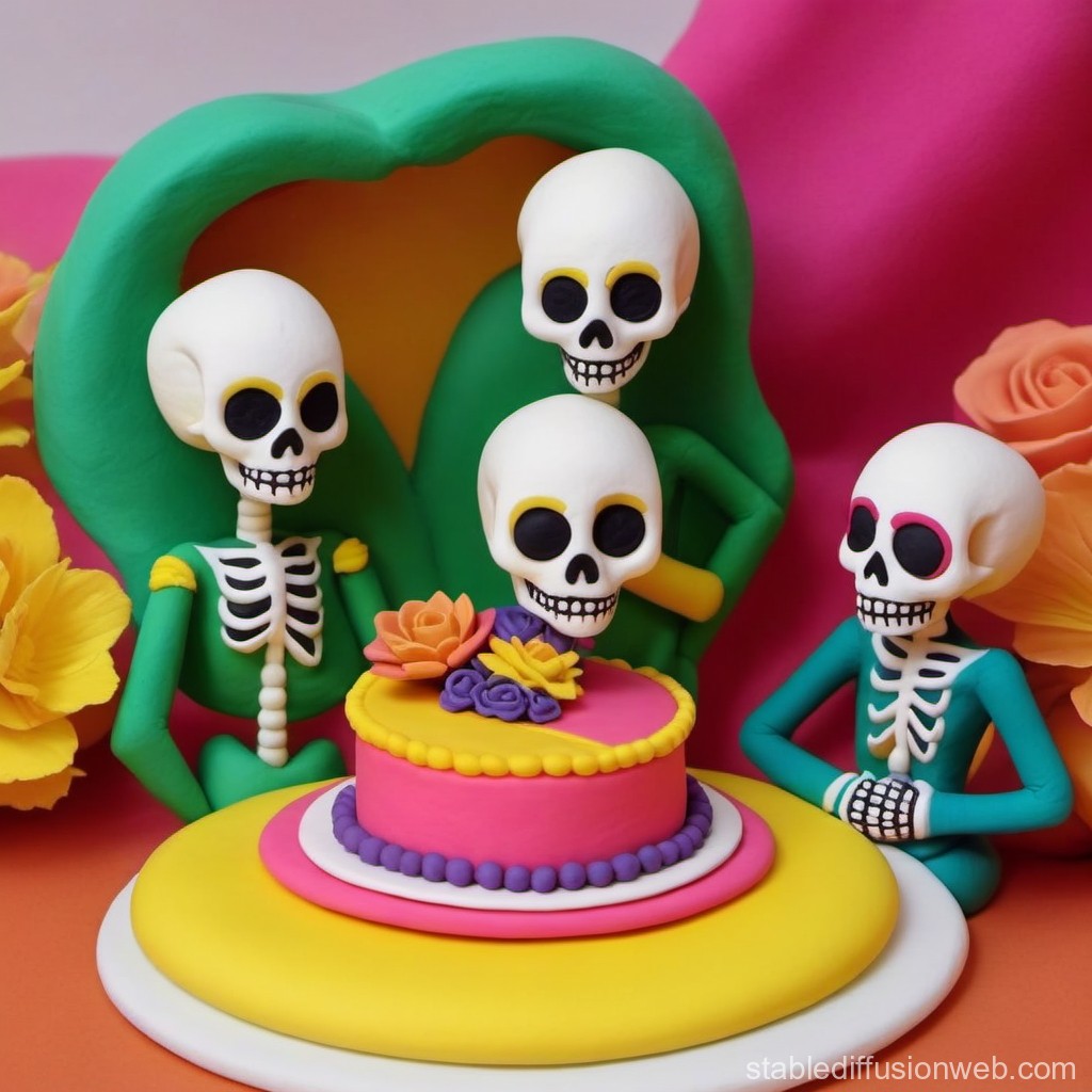 Skull Decorated Cake