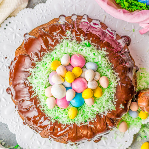 Easter decorated cake