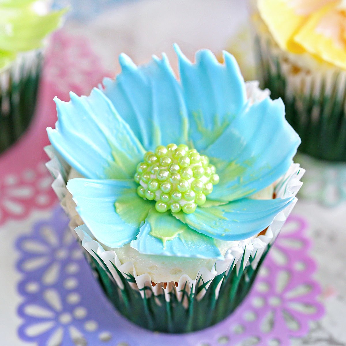 Cake Decorated Cupcake