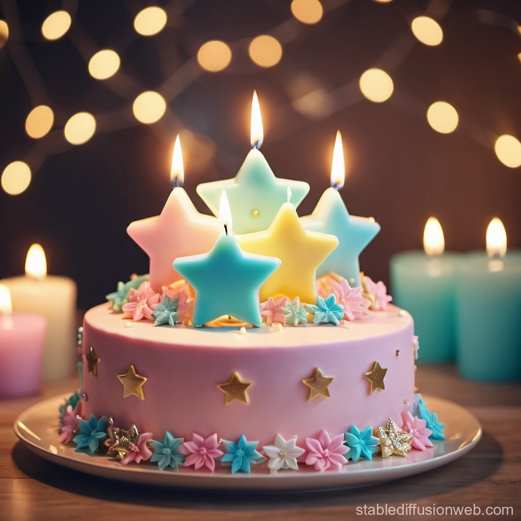 Star Decorated Cake