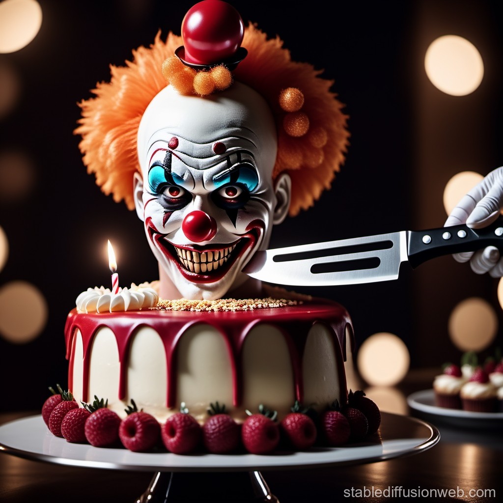 Clown Decorated Cake