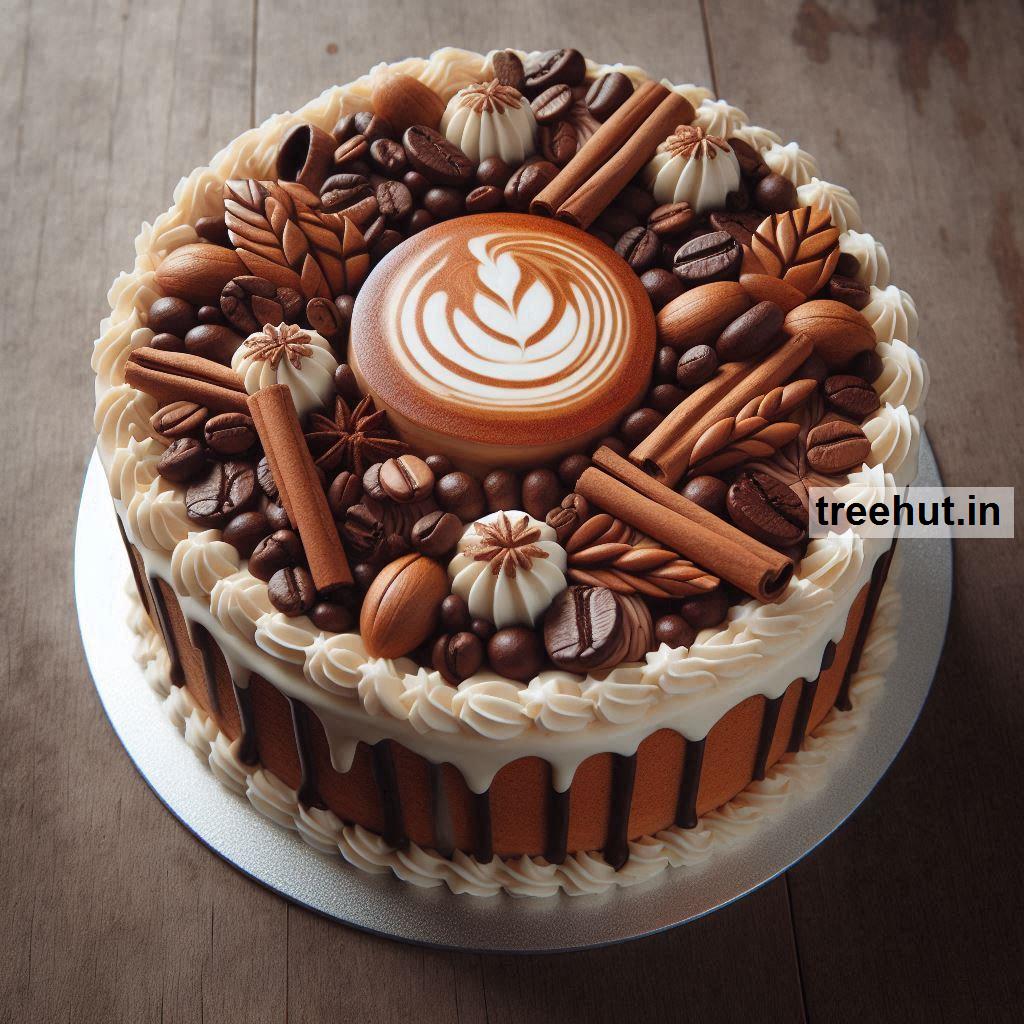 Coffee Decorated Cake