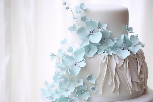 Tiffany Blue Decorated Cake